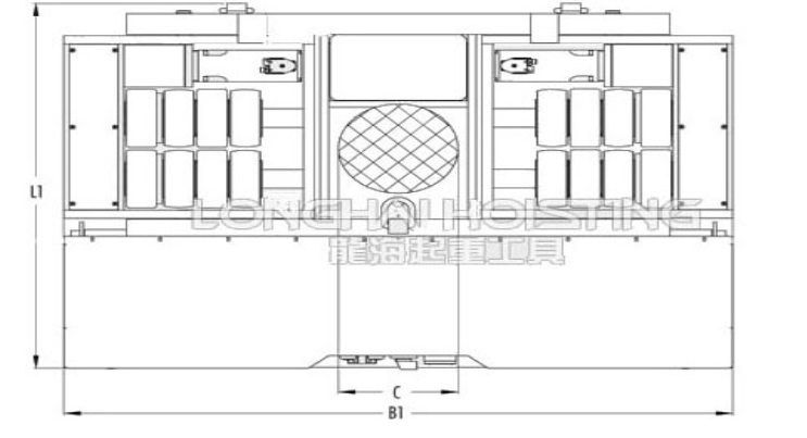 JLA-e15/30G电动搬运坦克车尺寸图